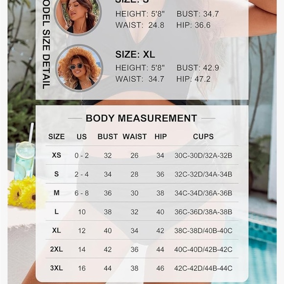 Blooming Jelly Tummy Control Modest High Waisted Halter 2 Piece Bathing Suits - Picture 12 of 13